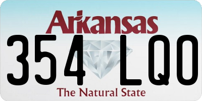 AR license plate 354LQO
