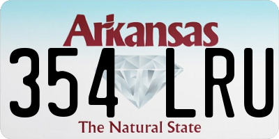 AR license plate 354LRU