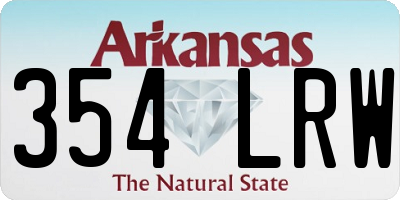 AR license plate 354LRW