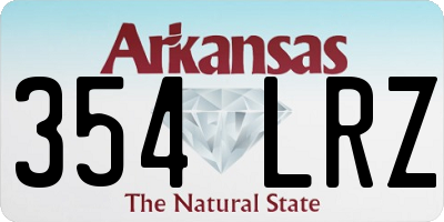 AR license plate 354LRZ