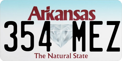 AR license plate 354MEZ