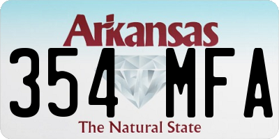 AR license plate 354MFA