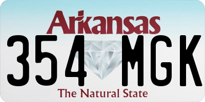 AR license plate 354MGK