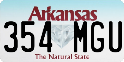 AR license plate 354MGU