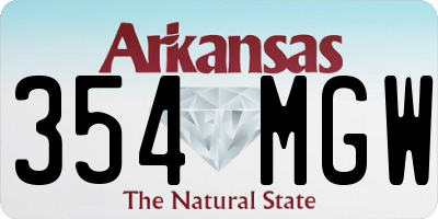 AR license plate 354MGW