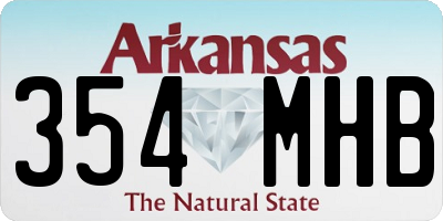 AR license plate 354MHB