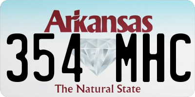 AR license plate 354MHC