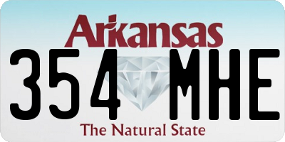 AR license plate 354MHE