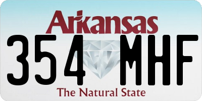 AR license plate 354MHF