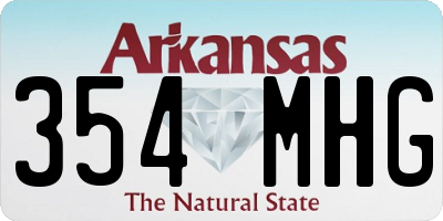 AR license plate 354MHG