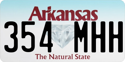 AR license plate 354MHH