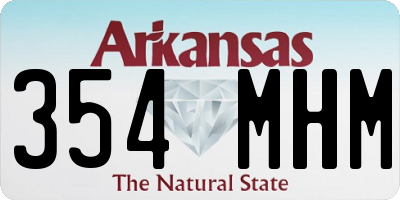 AR license plate 354MHM