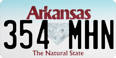 AR license plate 354MHN