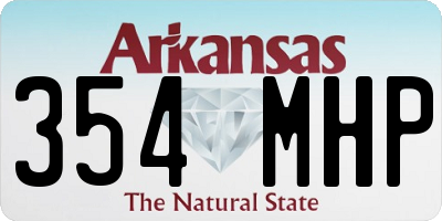 AR license plate 354MHP