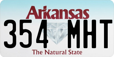 AR license plate 354MHT