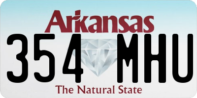 AR license plate 354MHU