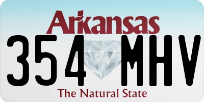 AR license plate 354MHV