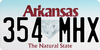 AR license plate 354MHX