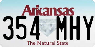 AR license plate 354MHY
