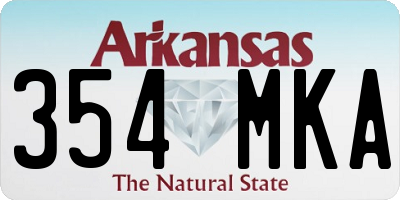AR license plate 354MKA