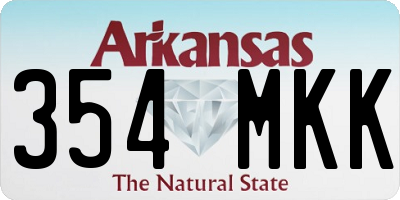 AR license plate 354MKK