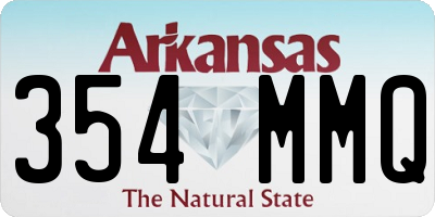 AR license plate 354MMQ