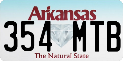 AR license plate 354MTB