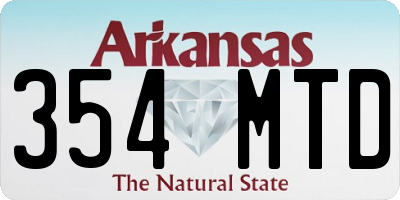 AR license plate 354MTD
