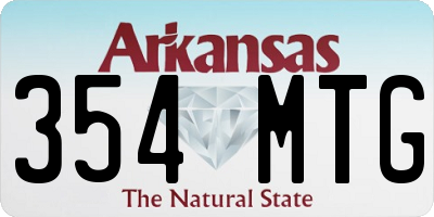 AR license plate 354MTG