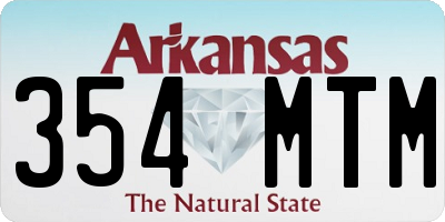 AR license plate 354MTM