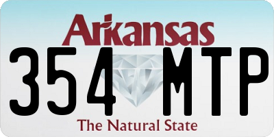 AR license plate 354MTP