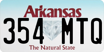 AR license plate 354MTQ