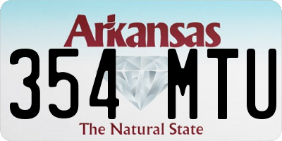 AR license plate 354MTU