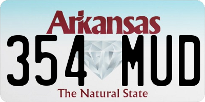 AR license plate 354MUD