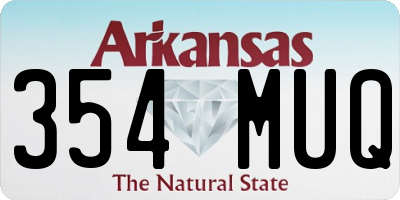 AR license plate 354MUQ