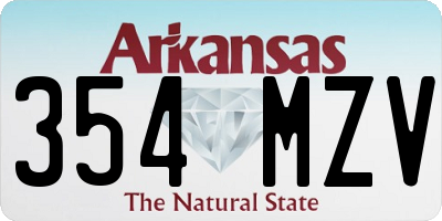 AR license plate 354MZV