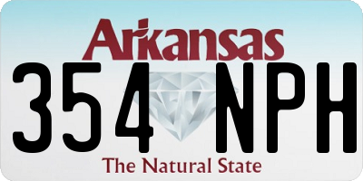 AR license plate 354NPH