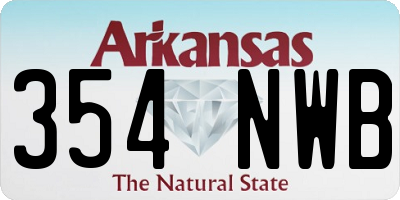 AR license plate 354NWB