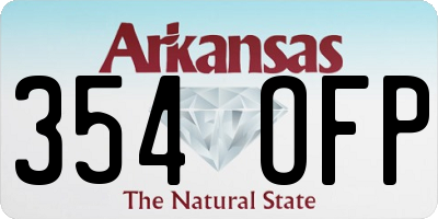 AR license plate 354OFP