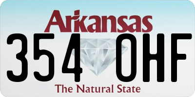 AR license plate 354OHF