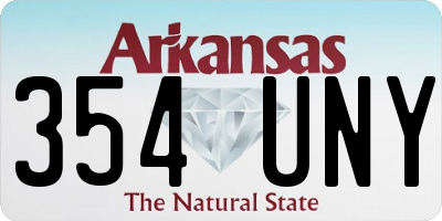AR license plate 354UNY