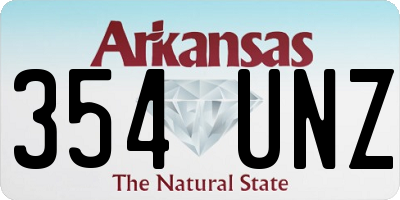 AR license plate 354UNZ