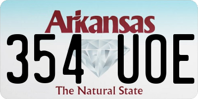 AR license plate 354UOE