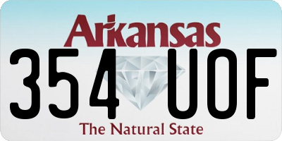 AR license plate 354UOF
