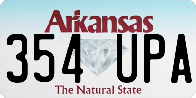 AR license plate 354UPA