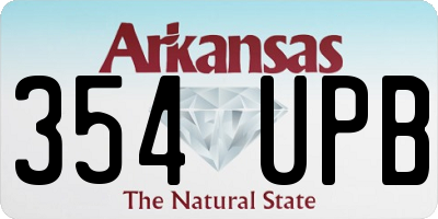 AR license plate 354UPB