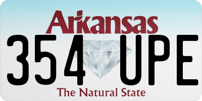 AR license plate 354UPE