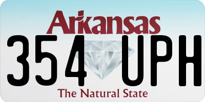 AR license plate 354UPH