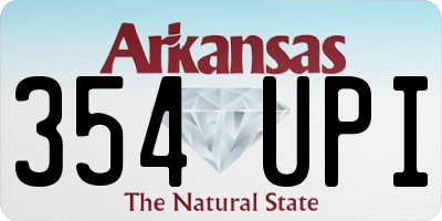 AR license plate 354UPI