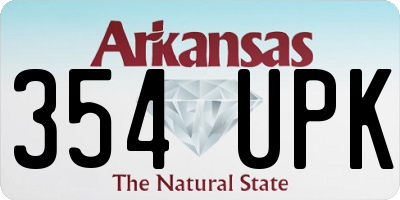 AR license plate 354UPK